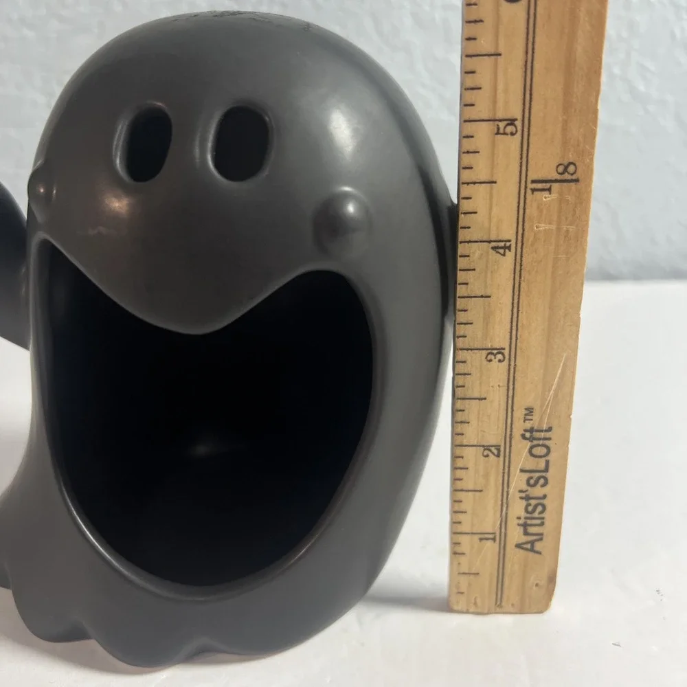 Cute‎ Halloween Wide Mouth Ghost Ceramic Candy Bowl Dish
